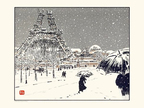The Eiffel Tower under Construction, seen from the Trocadéro