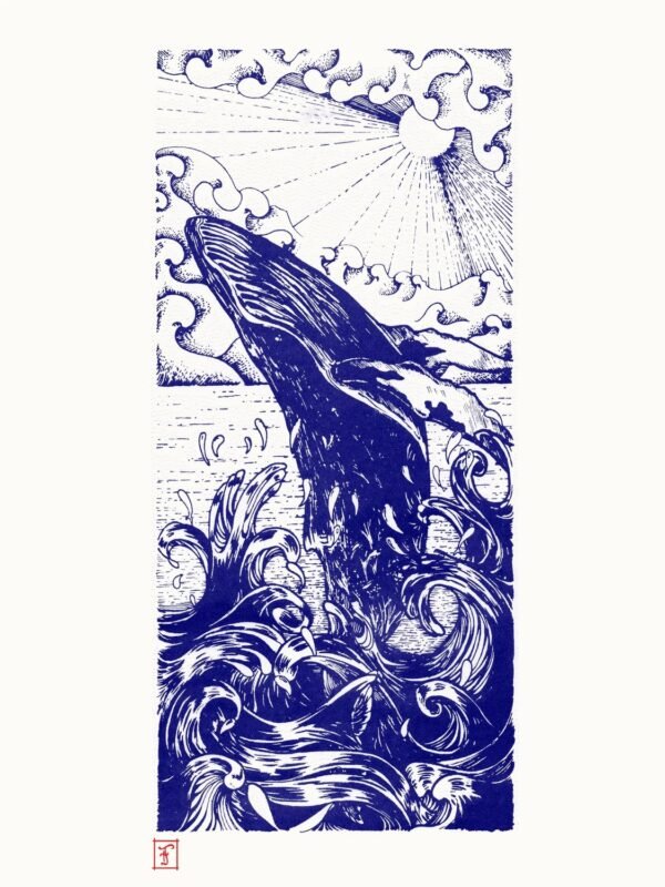Tumulte Marin (Breaching Whale)
