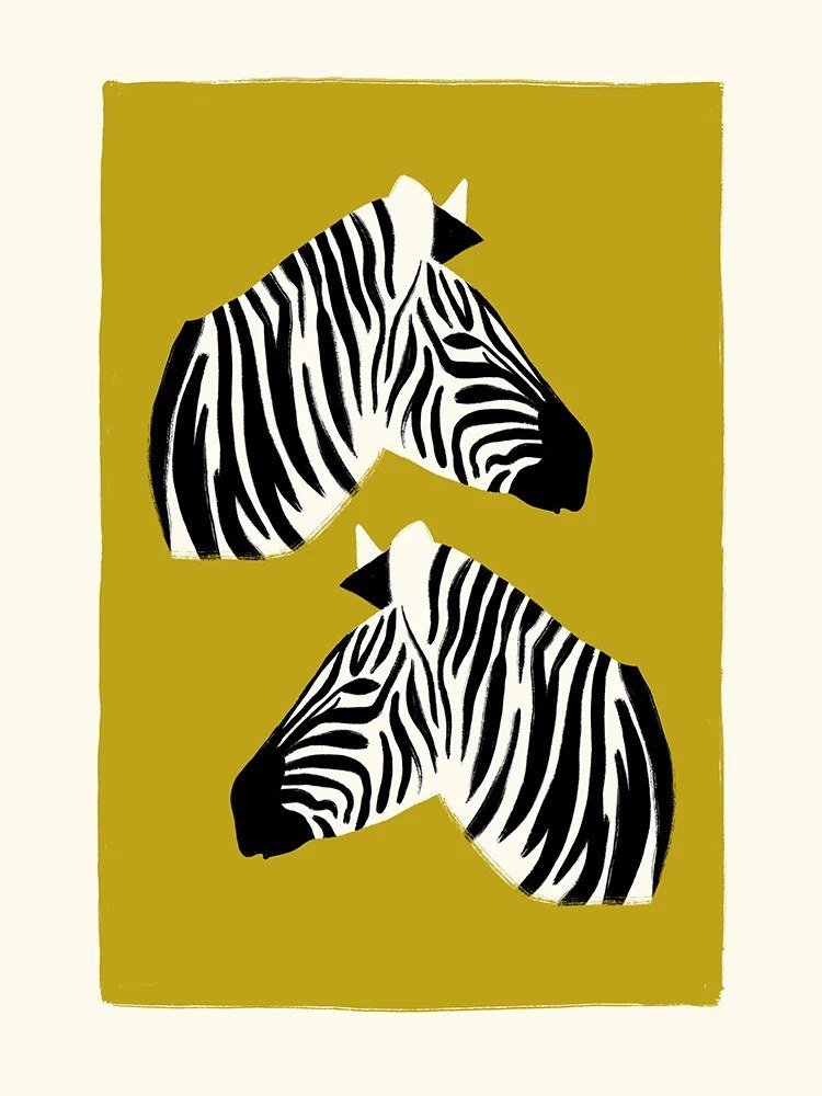 Two Zebras (2 Zèbres)