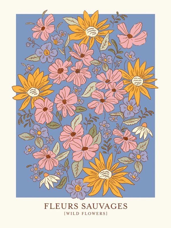 Wild Flowers, Blue (Fleurs Sauvages)