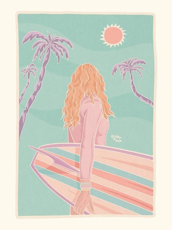 Longboard and Palms (Art Rider)